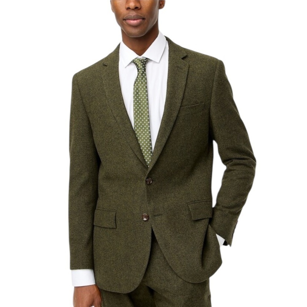 J.Crew Men’s Thompson Green Wool Blazer Sports Coat Jacket 42 L